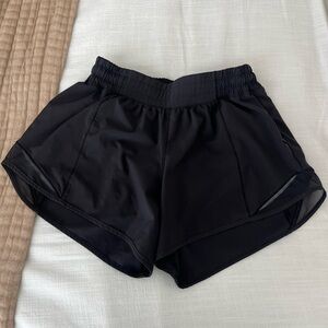 Lululemon black shorts size 6 tall